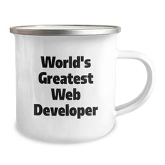 Funny Web Developer Camping Mug Gifts from Friends to Web Developer on Christmas Unique - Image 2