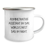 Administrative Assistant Gifts Funny Camping Mug, Gifts from Dad to World's Best Assistant, Perfect Graduation Unique Gifts - Image 2