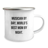 Musician Gifts from Friends, Family, Coworkers, Gifts for the World's Best Mom, Camping Mug with Funny Quote - Image 2
