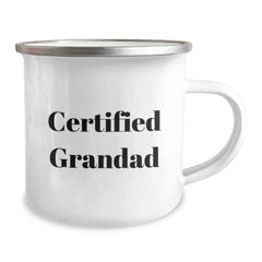 Funny Grandad Gifts for Graduation - Camping Mug for Men, Funny Quote from Certified Grandad, Gifts from Family - Gifts for Grandad - Image 2