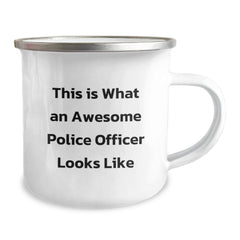 Funny Police Officer Gifts for Men - This Is What An Awesome Police Officer Looks Like, Camping Mug for Graduation, Gifts from Friends or Family - Image 2