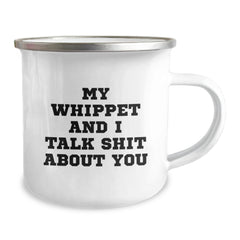 Whippet Dog Lover's Funny Camping Mug for Valentine's - Gifts from Men to Women, Friends, or Family - Image 2