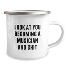 Funny Musician Camping Mug Gifts from Friends for Christmas Unique Presentations - Image 2