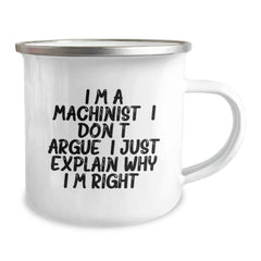 Funny Machinist Gift Ideas - Gifts from Family and Friends for Machinists Birthday Unique Gifts - Machinist Camping Mug - Image 2