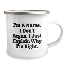 Funny Nurse Gifts for Men and Women, Camping Mug with Inspirational Quote, Gifts from Friends, Family and Coworkers - Image 2