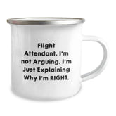 Funny Flight Attendant Gifts from Friends to Flight Attendants - Flight Attendant Camping Mug - Christmas Unique Mugs for Flight Attendant - Image 2