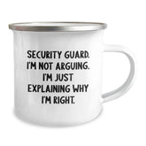 Funny Security Guard Gifts for Men, Camping Mug, 'I'm Not Arguing I'm Just Explaining Why I'm Right', Christmas Unique Gifts from Friends - Image 2