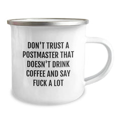 Funny Postmaster Gifts, Unique Camping Mugs for Men, Postmaster Coffee Lover Quote, Christmas Unique Gifts from Friends - Image 2