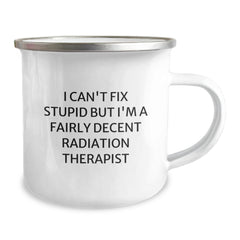 Funny Radiation Therapist Gifts from Men to Coworkers, Unique Camping Mug for Christmas Unique Gifts - Image 2