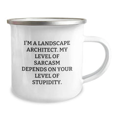 Landscape Architect Gifts, Funny Sarcasm Camping Mug, 12 oz, Graduation Unique Gifts from Family to Landscape Architect Friends - Image 2