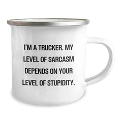 Funny Camping Mug for Trucker Friends, Gift Ideas from Family, Funny Christmas Unique Gifts for Him - Image 2