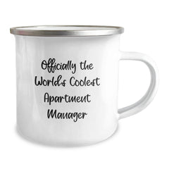 Funny Gifts for Apartment Manager - 'Officially The Worlds Coolest' Camping Mug, Perfect for a Unique Christmas Unique Gift Idea, Funny Office Mugs for Men, Women, or Coworkers - Image 2