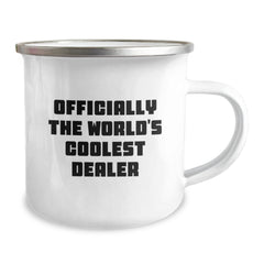 Christmas Unique Gifts for Dealer Friends Funny Mugs Officially The World's Coolest Dealer - Image 2