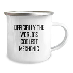 Funny Gifts for Mechanics, Mechanic Enthusiasts, Men - Officially The World's Coolest Mechanic Camping Mug, Christmas Unique Gifts from Friends - Image 2