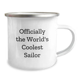Funny Sailor Gifts from Men to Friends, Sailor Camping Mug for Men, Christmas Unique Gifts, Officially The World's Coolest Sailor - Image 2