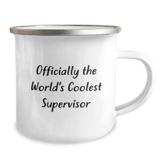 Supervisor Gifts Funny Officially The World's Coolest Supervisor Birthday Camping Mug for Men Gifts from Family - Image 2