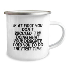 Funny Designer Gifts for Men from Friends, Gifts for Graduation Unique from Designer, Camping Mug with Inspirational Quote - Image 2