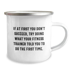 Funny Fitness Trainer Gifts for Men Women Friends Family from Fitness Trainer Enthusiasts - Christmas Unique Mugs for Fitness Lover - Camping Mug with Inspirational Quote - Image 2