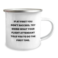 Funny Flight Attendant Gifts for Men, Flight Attendant Camping Mug, Christmas Unique Gifts from Friends, Family, Men, Women - Image 2