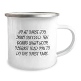 Funny Florist Gifts from Men to Friends, Christmas Unique Mugs with Inspirational Quote - Camping Mug for Florist - Image 2