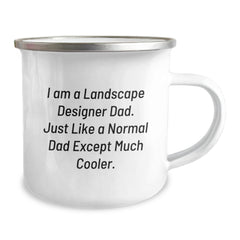 Funny Landscape Designer Gifts from Dad - I Am A Landscape Designer Dad, Camping Mug for Birthday, Unique Gifts for Landscape Designer Dads, Men, Friends, Family - Image 2