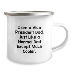 Funny Vice President Gifts for Men, Vice President Dad Camping Mug, 'I Am A Vice President Dad', Christmas Unique Gifts from Family, Vice President Funny Mug - Image 2