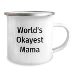 Mama's Camping Adventure Gifts from Family to World's Okayest Mom Graduation Unique Gifts - Image 2