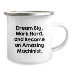 Funny Machinist Gifts for Birthday Unique Presents from Friends to Awesome Machinist Men, Funny Machinist Inspiration, Camping Mug for Coffee or Tea, Gifts from Family to Machinist - Image 2