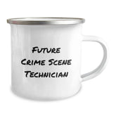 Funny Crime Scene Technician Gifts from Men to Friends - Camping Mug - Future Crime Scene Technician Christmas Unique Gifts - Image 2