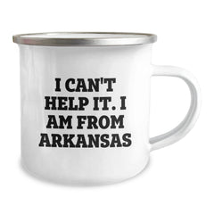 Arkansas Proud Gifts from Friends, Funny Camping Mug for Birthday - I Can't Help It. I Am From Arkansas - Image 2