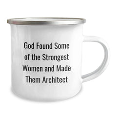 Funny Architect Christmas Unique Gifts from Men to Women Friends Family Camping Mug for the Strongest Architect Women - Image 2