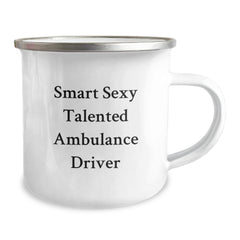 Gifts from Ambulance Driver Fans, Funny Quote Mug for Ambulance Driver Graduation, Stainless Steel Camping Mugs with Enamel Finish for Ambulance Driver Gifts for Men - Image 2