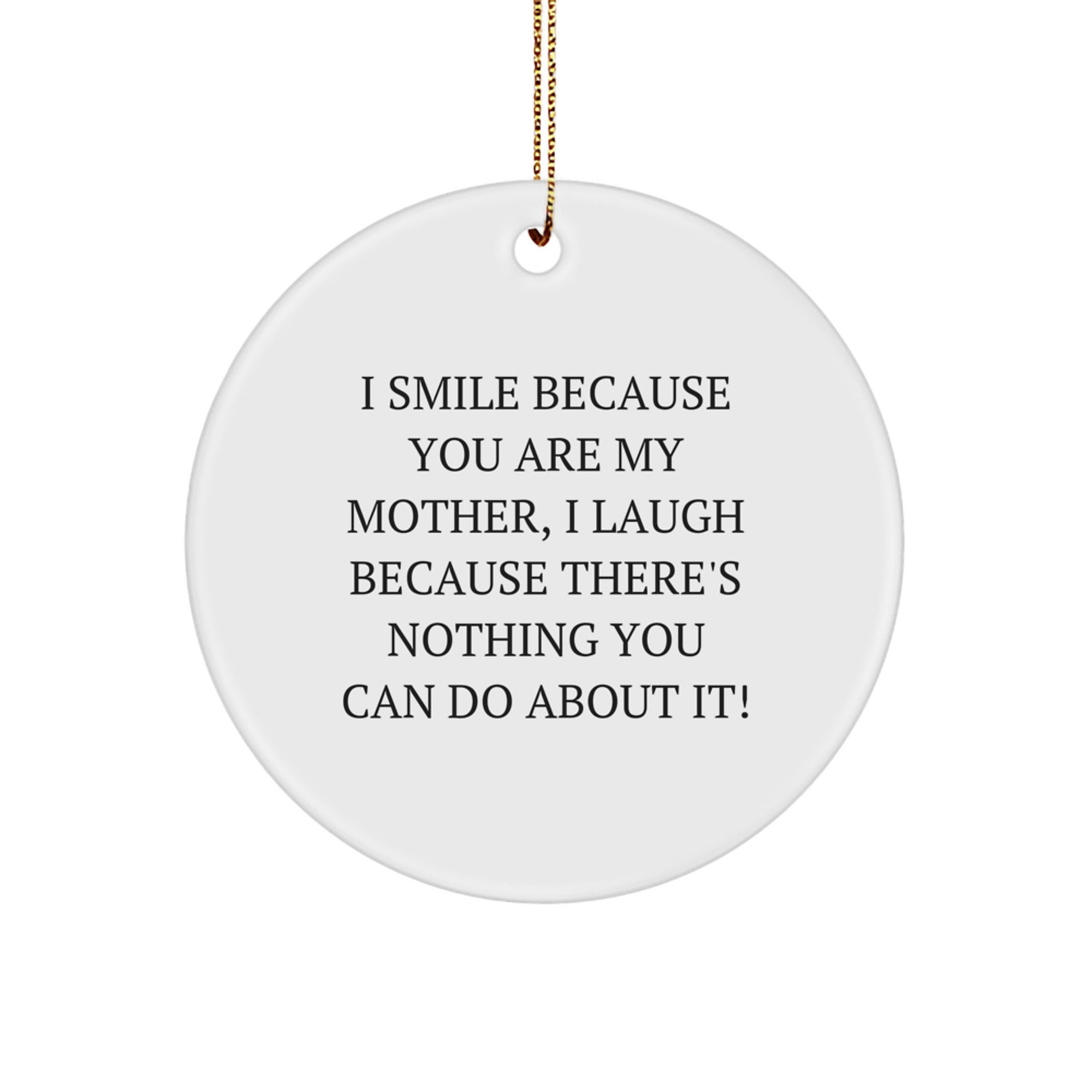Funny Mother Circle Ornament Gifts from Family for Mother's Christmas Unique Gifts - Image 1