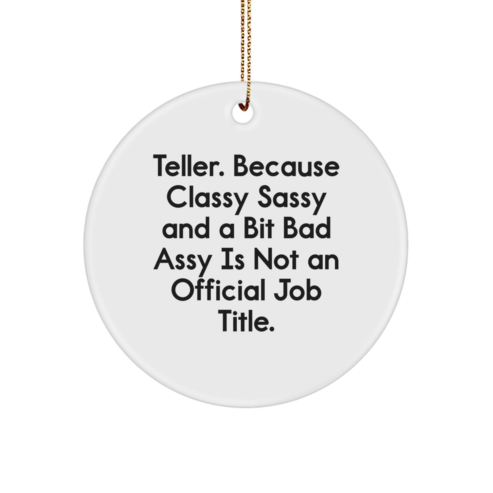 Funny Teller Circle Ornament Gifts for Men from Friends, Women Christmas Unique Gifts - Image 1