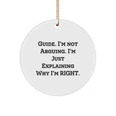 Funny Guide Circle Ornament Gifts from Friends for Guide Lovers Christmas Unique Ornaments - Image 1