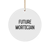 Funny Motivational Gifts from Friends for Future Mortician Circle Ornament - Christmas Unique Ornament for Mortician Friends - Image 1