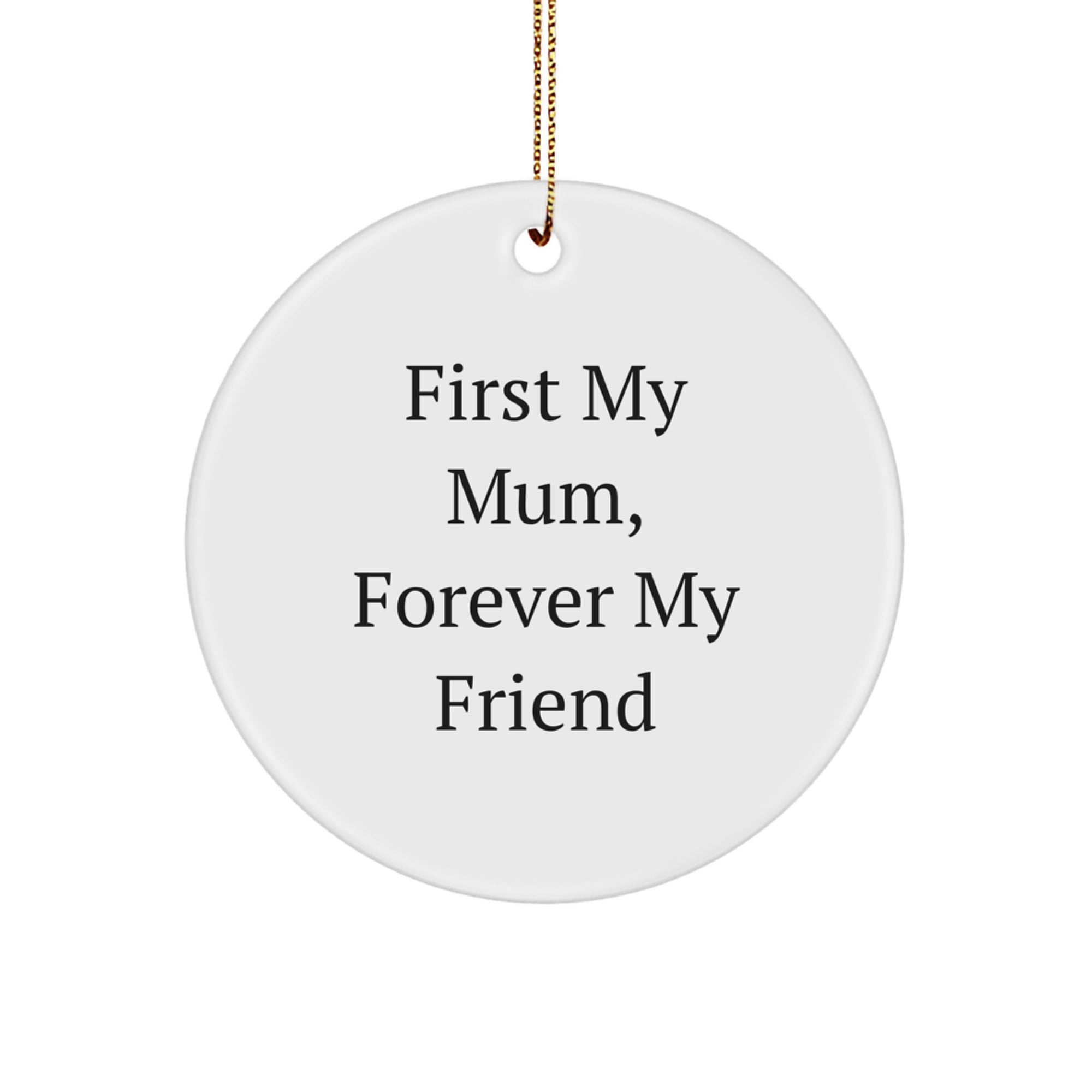 Funny Mum Circle Ornament Gifts from Men to Mum for Christmas Unique Gifts - Image 1