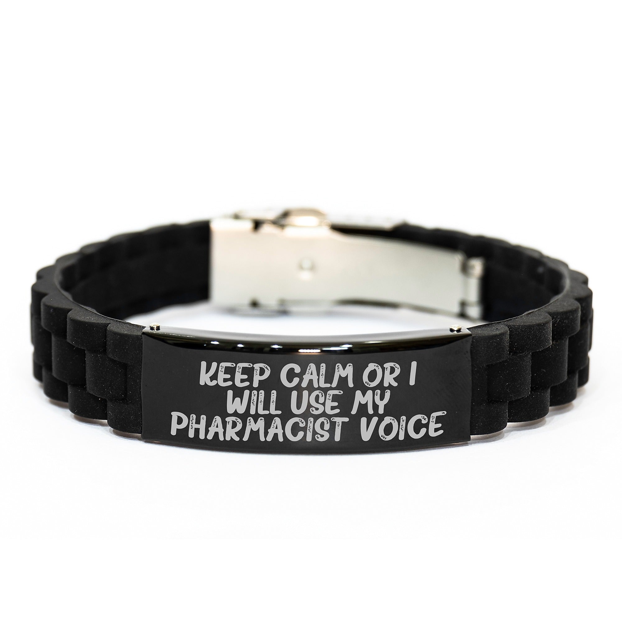 Funny Pharmacist Gifts for Men Women Friends Christmas Unique Presents from Friends to Pharmacist Partner Glide lock Clasp Bracelet - Image 1