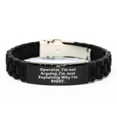 Funny Operator Gifts for Operator, Glide lock Clasp Bracelet, Christmas Unique Presents from Friends and Family - Image 1