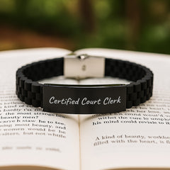 Funny Certified Court Clerk Glide lock Clasp Birthday Unique Gifts from Friends to Court Clerks - Image 2