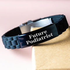 Funny Gift for Future Podiatrist - Glide lock Clasp Bracelet from Family, Friends or Coworkers for Graduation - Image 3