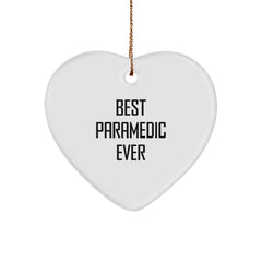 Funny Rescue Worker Christmas Unique Gifts from Men to Heart Ornament for Best Rescue Worker Ever, Rescue Worker Gifts - Image 1