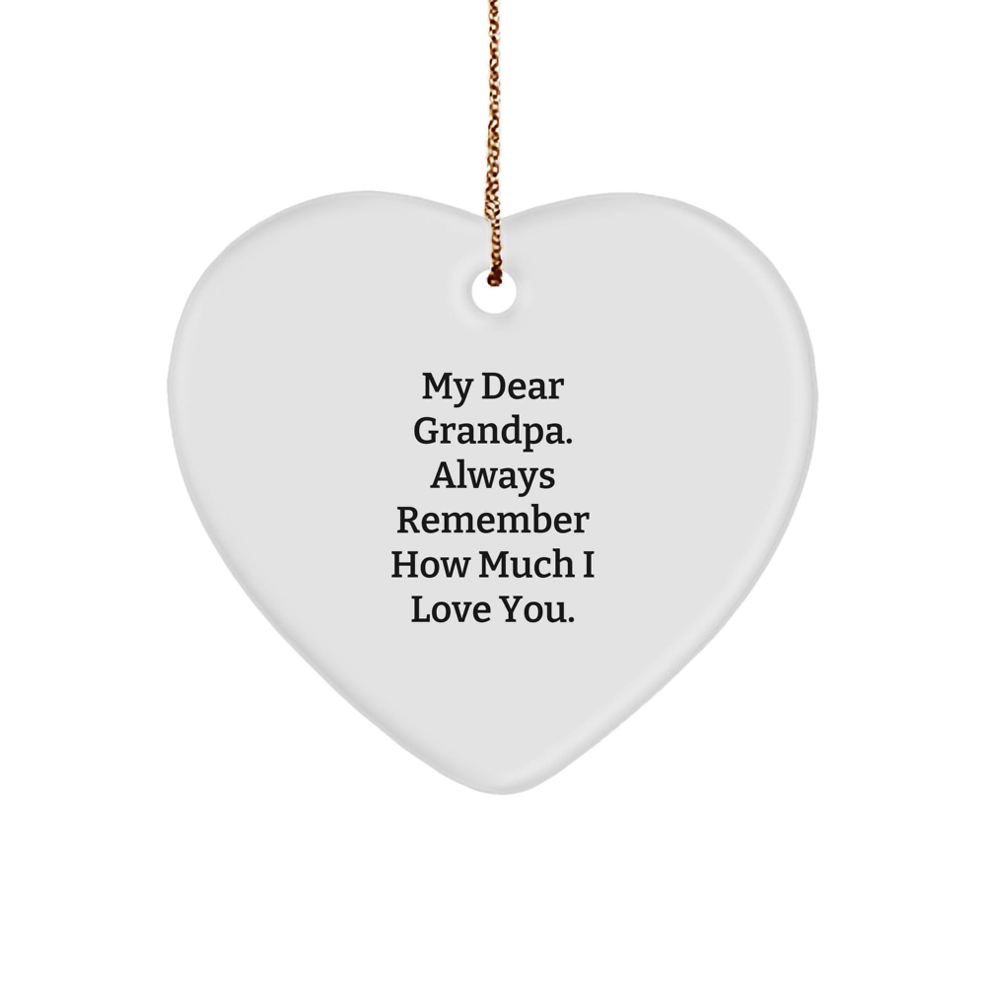 Heartfelt Grandpa Gifts from Family, Funny Grandpa Ornament for Christmas Unique Presents - Image 1