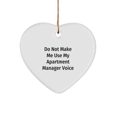 Funny Heart Ornament Gifts from Men to Apartment Manager Coworkers, Unique Christmas Unique Gifts for Women, Friends, or Family - Image 1