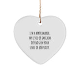Funny Watchmaker Gifts from Watchmaker Enthusiasts - Heart Ornament for Men, Women, Friends, Coworkers, Family - I'm A Watchmaker Quote - Image 1