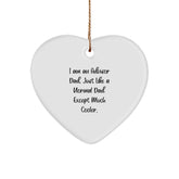 Funny 'I Am An Advisor Dad' Heart Ornament, Gifts from Men to Advisors, Perfect for Christmas - Image 1