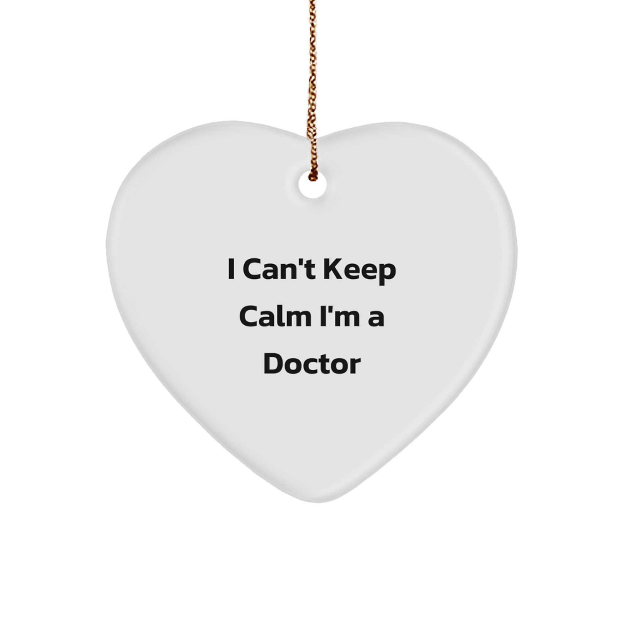 Funny Doctor Heart Ornament Gifts from Family for Doctor Men Christmas Unique Gifts - Image 1