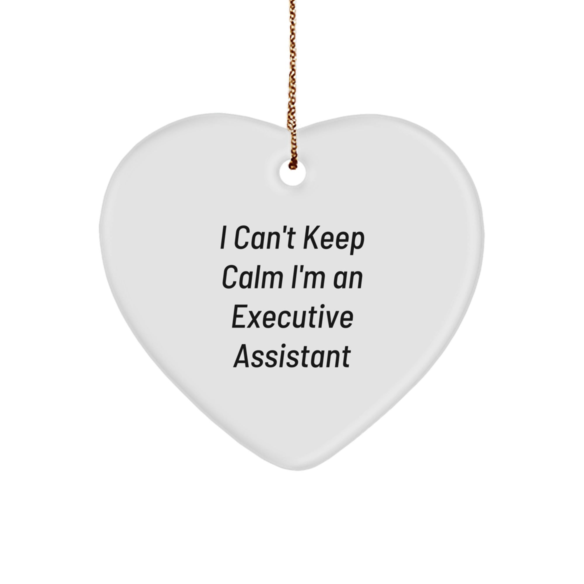 Funny Executive Assistant Heart Ornament Gifts from Friends for Christmas Unique Office Decor - Image 1