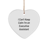 Funny Executive Assistant Heart Ornament Gifts from Friends for Christmas Unique Office Decor - Image 1