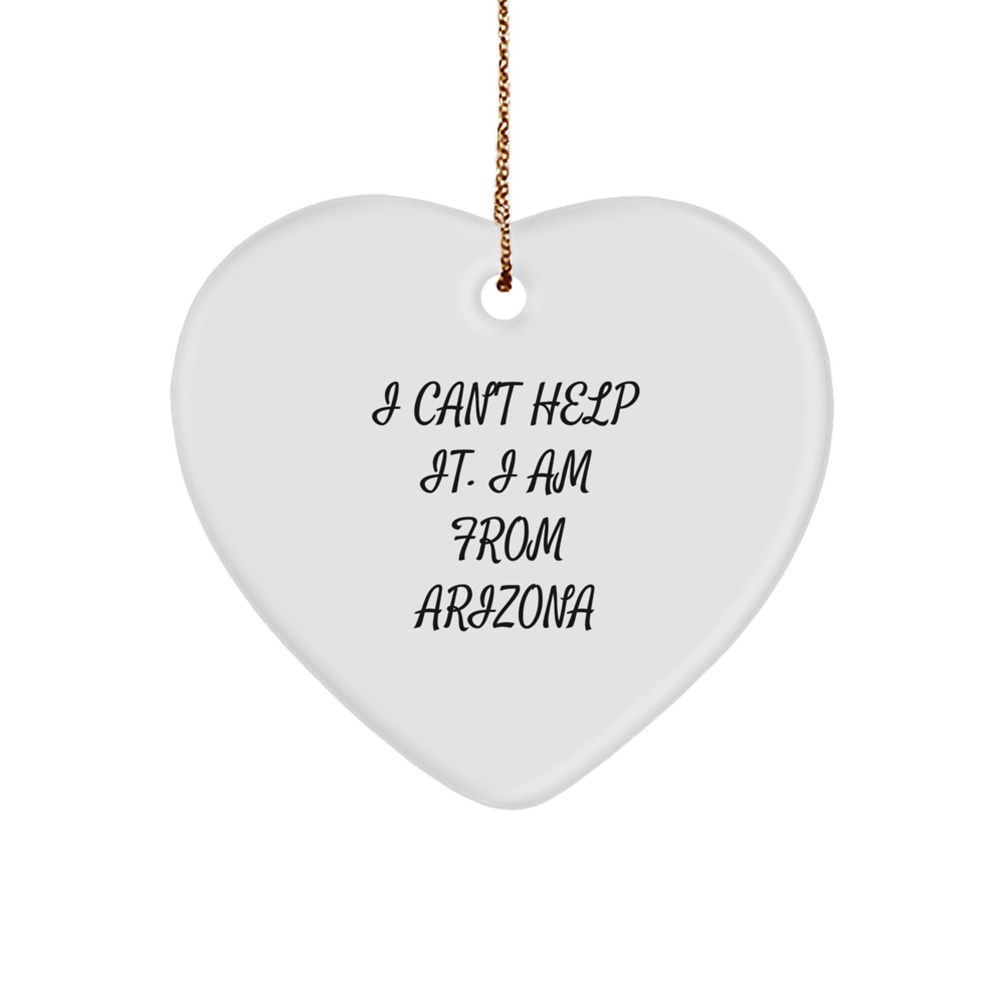 Funny Arizona Heart Ornament Gifts from Friends and Family for Christmas - Image 1